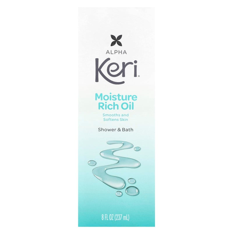 Keri Moisture Rich Shower Bath Oil, Clear, 8 Ounce - Image 2